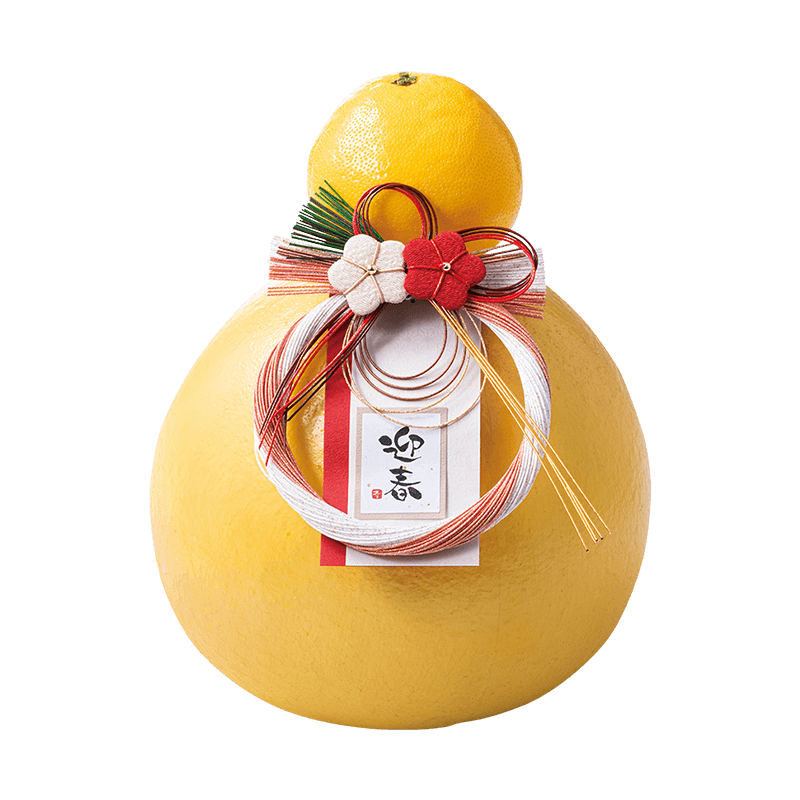 晩白柚 お正月の飾り